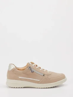 Ganter – Komfort-Sneaker aus Nubukleder beige