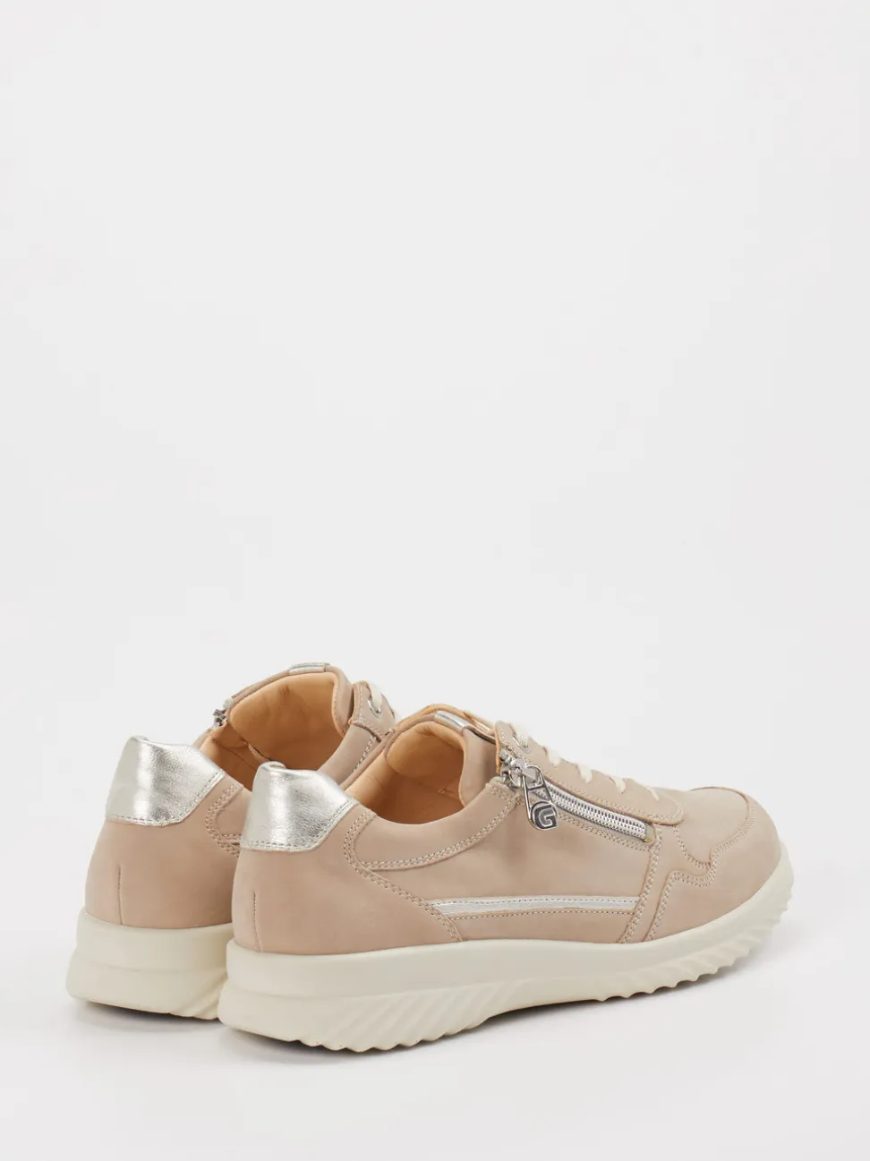 Ganter – Komfort-Sneaker aus Nubukleder beige