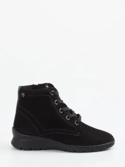 Ganter – Schnürboots aus Nubukleder schwarz