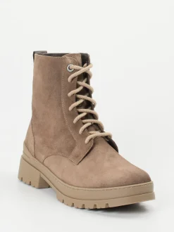 Ganter – Schnürboots aus Veloursleder Braun