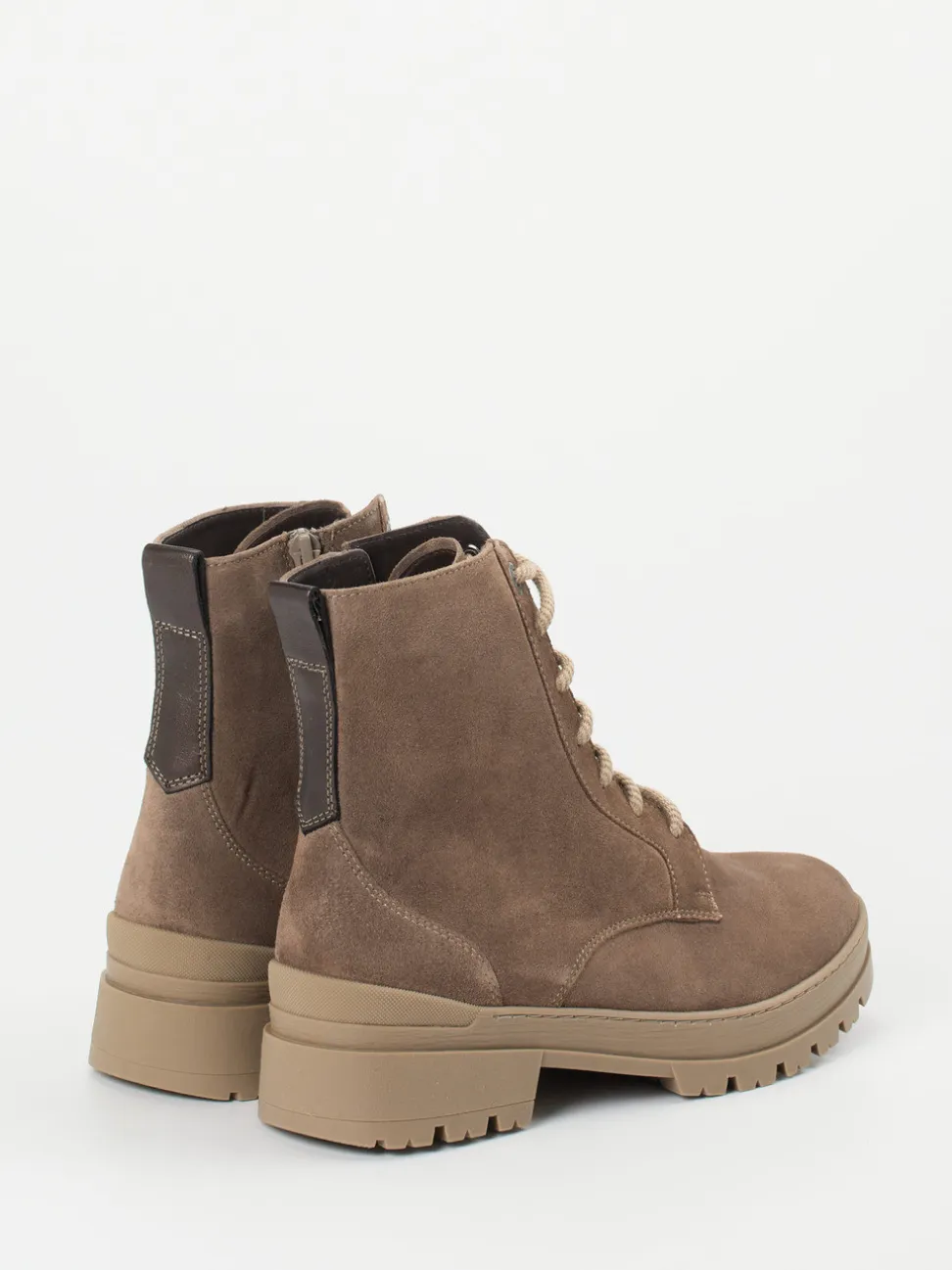 Ganter – Schnürboots aus Veloursleder Braun