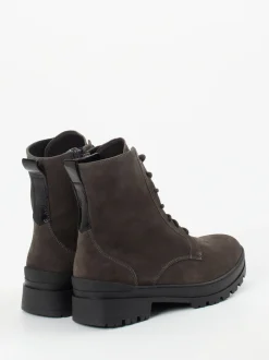 Ganter – Schnürboots aus Veloursleder dunkelbraun