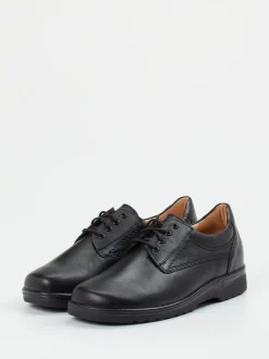 Ganter – Schnürschuh aus Lammleder Schwarz