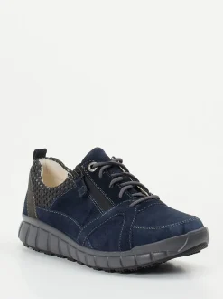 Ganter – Schnürschuh aus Veloursleder dunkelblau