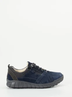 Ganter – Schnürschuh aus Veloursleder dunkelblau