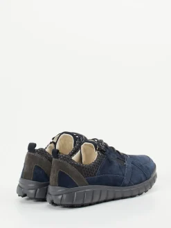 Ganter – Schnürschuh aus Veloursleder dunkelblau
