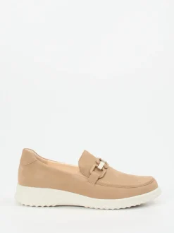 Ganter – Slipper aus Nubukleder in Beigebraun