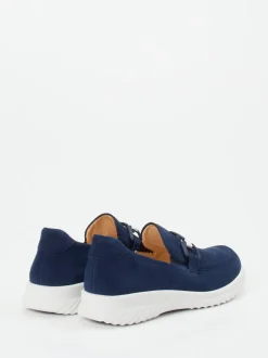 Ganter – Slipper aus Nubukleder in Marineblau