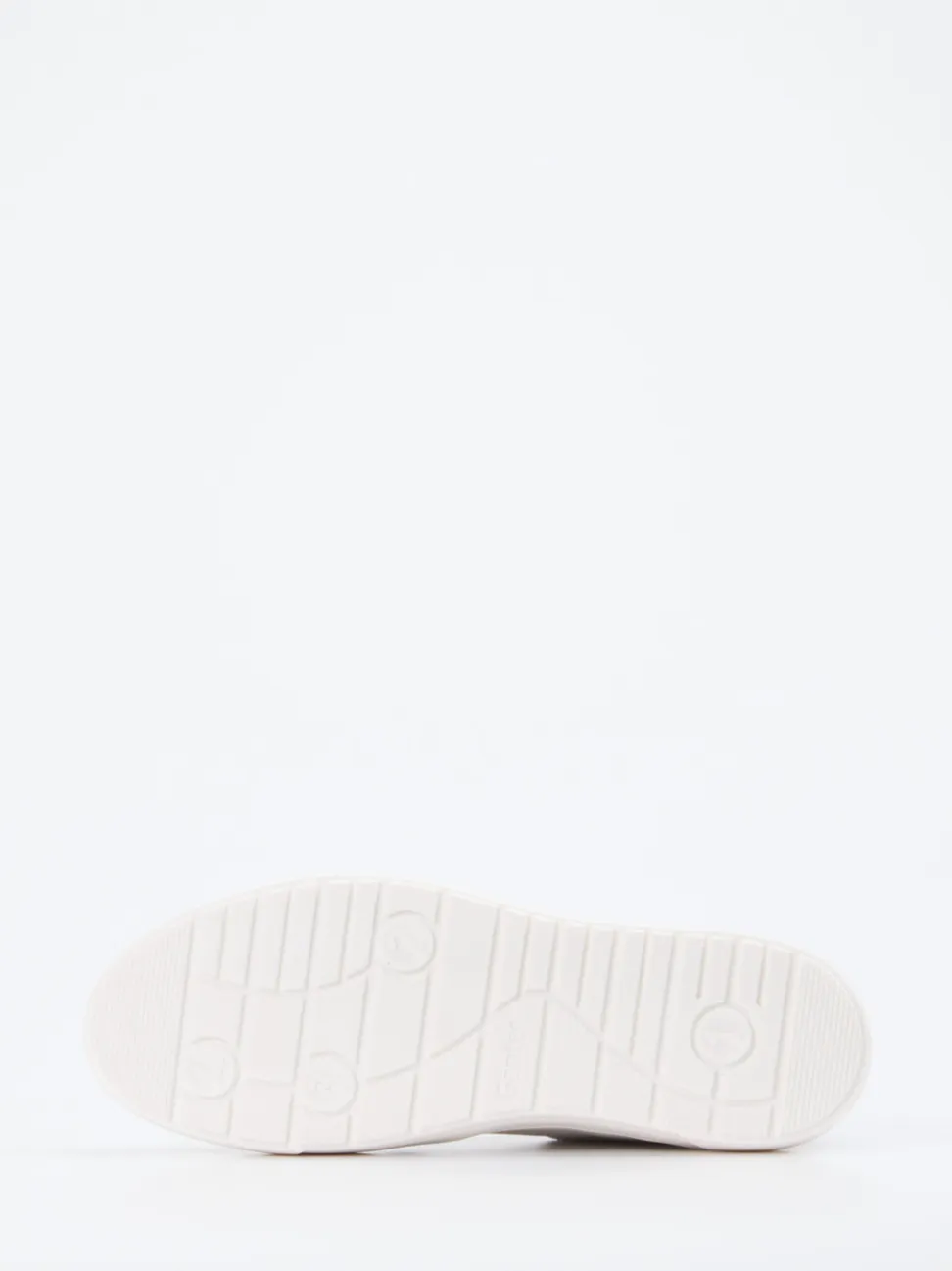 Ganter – Sneaker aus Leder-Mix in Weiß-Grau