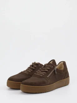 Ganter – Sneaker aus Veloursleder schokobraun