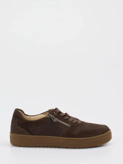Ganter – Sneaker aus Veloursleder schokobraun