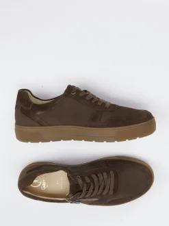 Ganter – Sneaker aus Veloursleder schokobraun