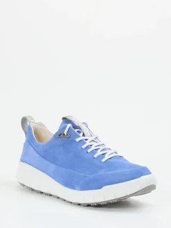 Ganter – Sneaker aus Veloursleder jeansblau