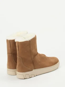 Ganter – Stiefelette aus Nubukleder cognacbraun