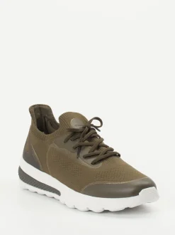 Geox – Herren-Sneaker aus gestricktem Textil olivgrün