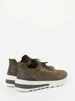 Geox – Herren-Sneaker aus gestricktem Textil olivgrün
