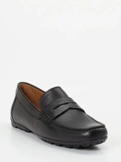 Geox – Penny Loafer aus Kalbleder schwarz