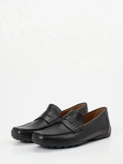 Geox – Penny Loafer aus Kalbleder schwarz