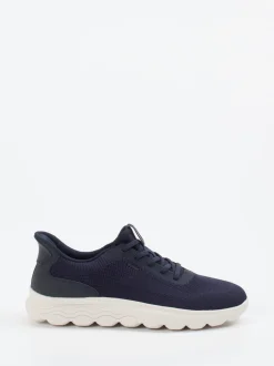 Geox – Sneaker aus gestricktem Textil Dunkelblau