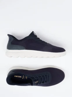Geox – Sneaker aus gestricktem Textil Dunkelblau