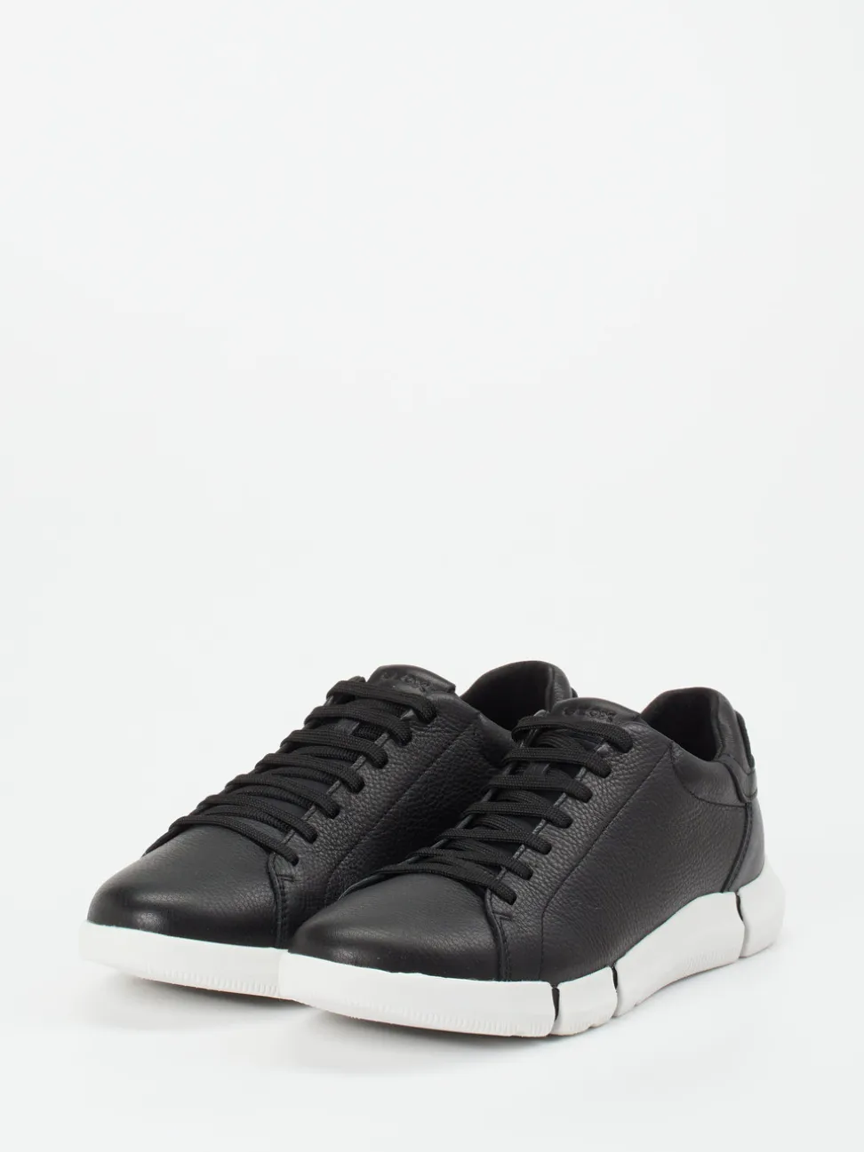 Geox – Sneaker aus Kalbleder schwarz