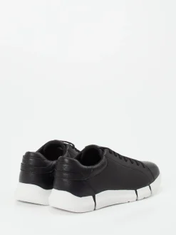 Geox – Sneaker aus Kalbleder schwarz