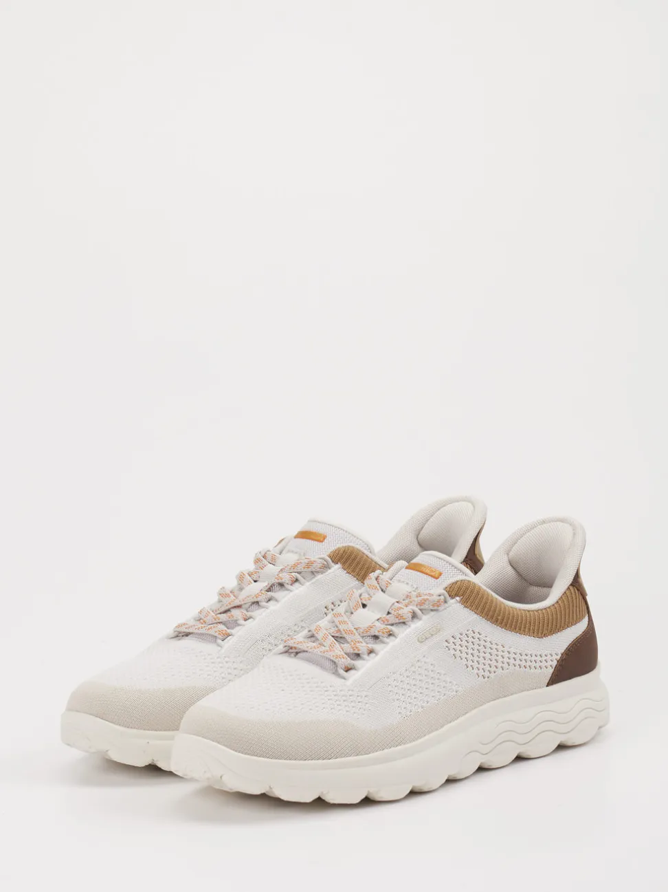 Geox – Sneaker aus Textil in Offwhite-Beige
