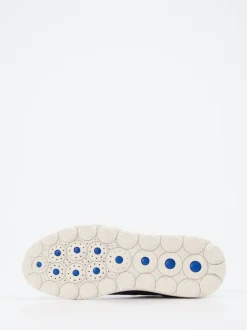 Geox – Sneaker aus Textilstrick in Jeansblau