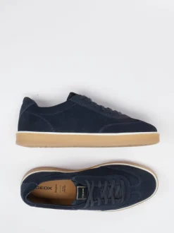 Geox – Sneaker aus Veloursleder Dunkelblau