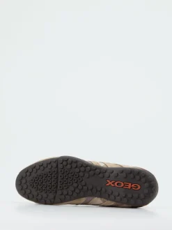 Geox – Sneaker aus Veloursleder und Mesh beigebraun