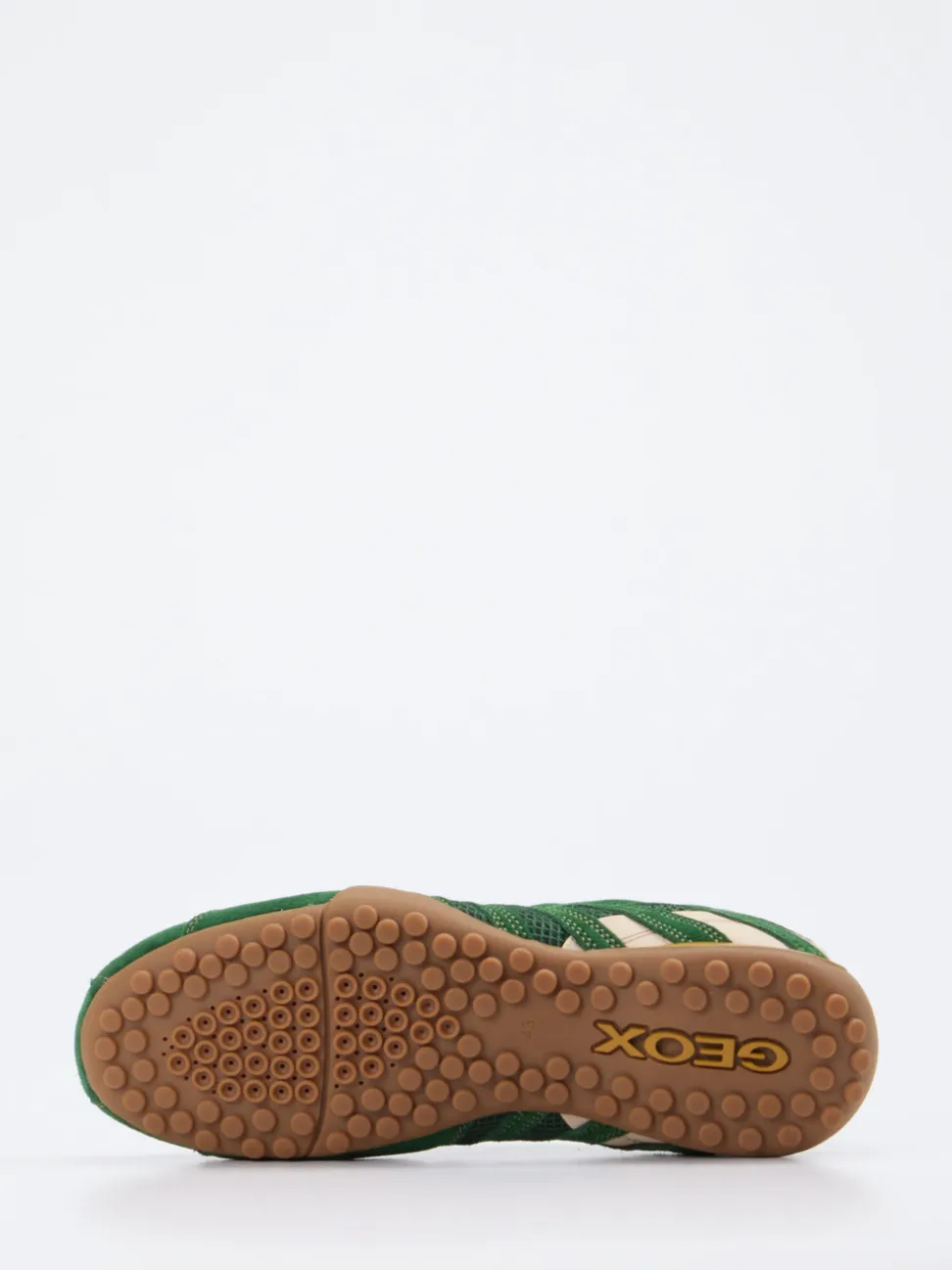 Geox – Sneaker aus Veloursleder und Textil grün
