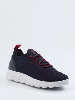 Geox – Strick-Sneaker aus Textil in Dunkelblau