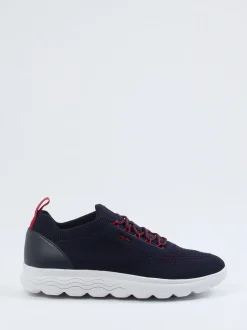 Geox – Strick-Sneaker aus Textil in Dunkelblau