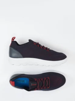 Geox – Strick-Sneaker aus Textil in Dunkelblau
