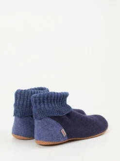 Giesswein – Hüttenschuh aus Wollfilz Dunkelblau