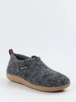 Giesswein – Hüttenschuh aus Wollfilz anthrazit