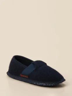 Giesswein – Hüttenschuhe aus Wollfilz Dunkelblau