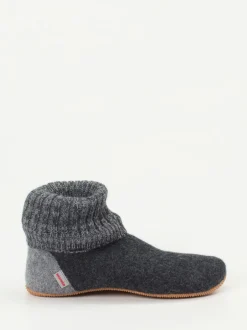 Giesswein – Hüttenschuhe aus Wollfilz in Grau