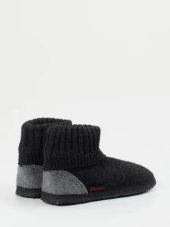 Giesswein – Hüttenschuhe aus Wollfilz anthrazit
