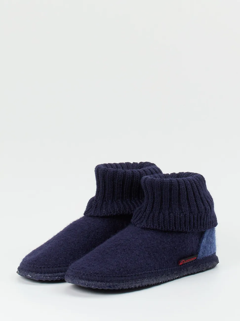 Giesswein – Hüttenschuhe aus Wollfilz Dunkelblau