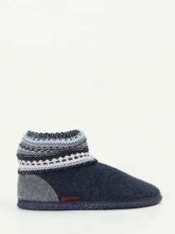 Giesswein – Hüttenschuhe aus Wolle Dunkelblau