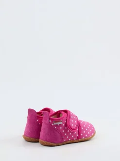 Giesswein – Kinderhausschuh aus Canvas in Pink