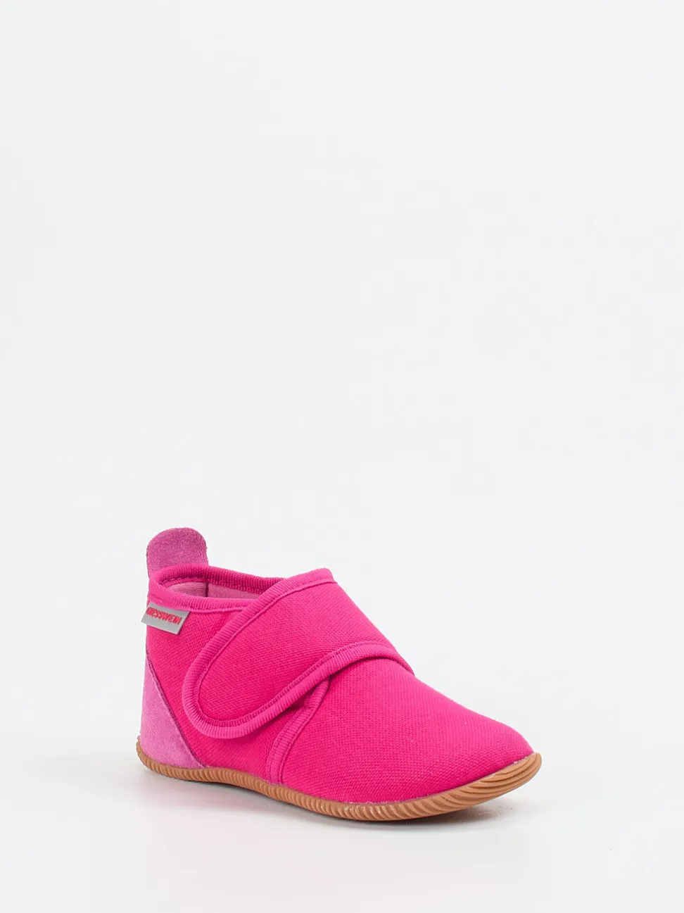 Giesswein – Kinder-Hüttenschuhe aus Textil pink