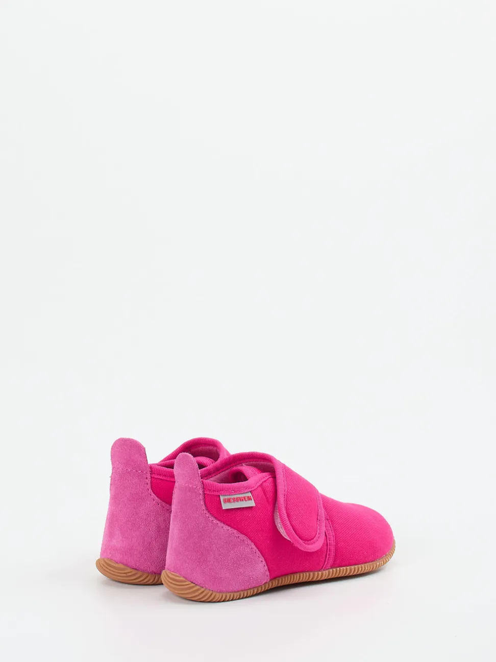 Giesswein – Kinder-Hüttenschuhe aus Textil pink