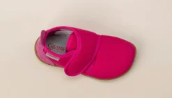 Giesswein – Kinder-Hüttenschuhe aus Textil pink