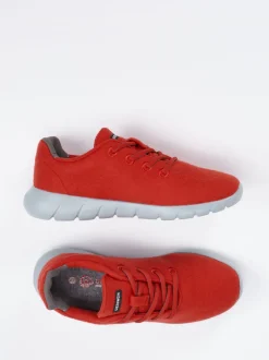 Giesswein – Woll-Sneaker aus Merinowolle Tomatenrot