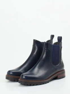 Ginger & Glove – Chelsea Boots aus Lammleder in Blau