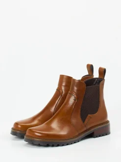 Ginger & Glove – Chelsea Boots aus Kalbleder cognac