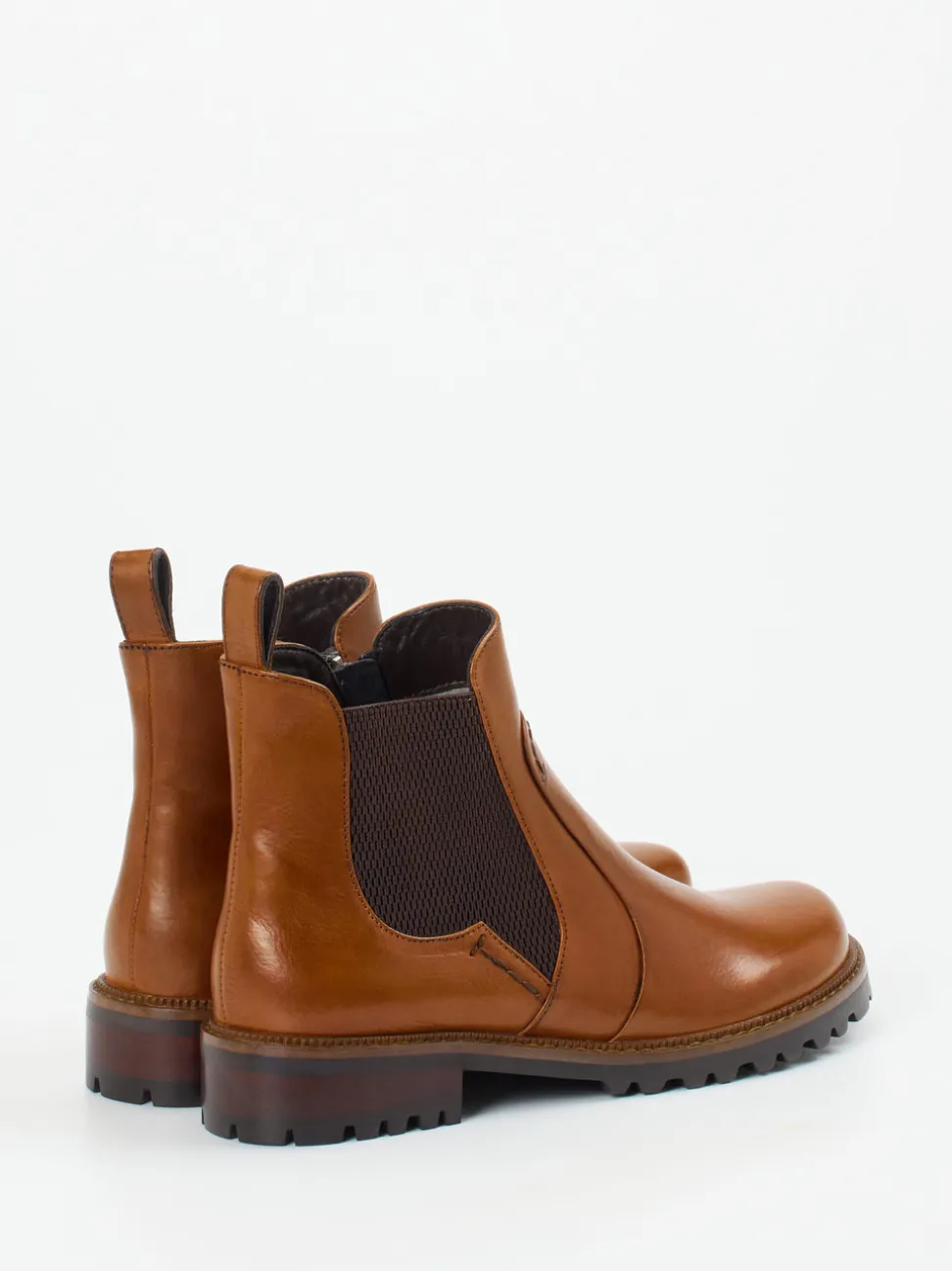 Ginger & Glove – Chelsea Boots aus Kalbleder cognac