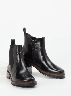 Ginger & Glove – Chelsea Boots aus Lammleder schwarz